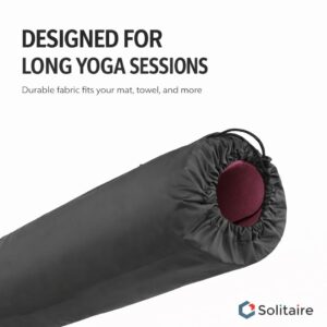 Solitaire Yoga mat for Women & Men EVA Material 6mm Anti-Slip Mat for Workout|Exercise Mat For Home Gym | Yoga Mat-For Gym-Workout and Yoga Exercise I Maroon