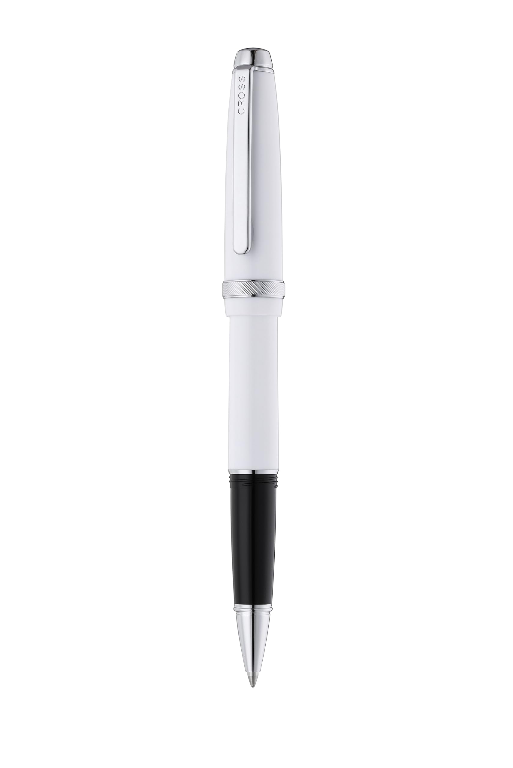 Lume Porcelain White with Polished Chrome Appointments Ballpoint Pen - Image 2