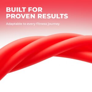 TWINZFIT Resistance Tube with Handles Exercise Band for Workout, Strength Training, Full Body Workout, Home Gym Use Men & Women Tonning Tube for Warm up Exercise 25Kg Resistance Band Red