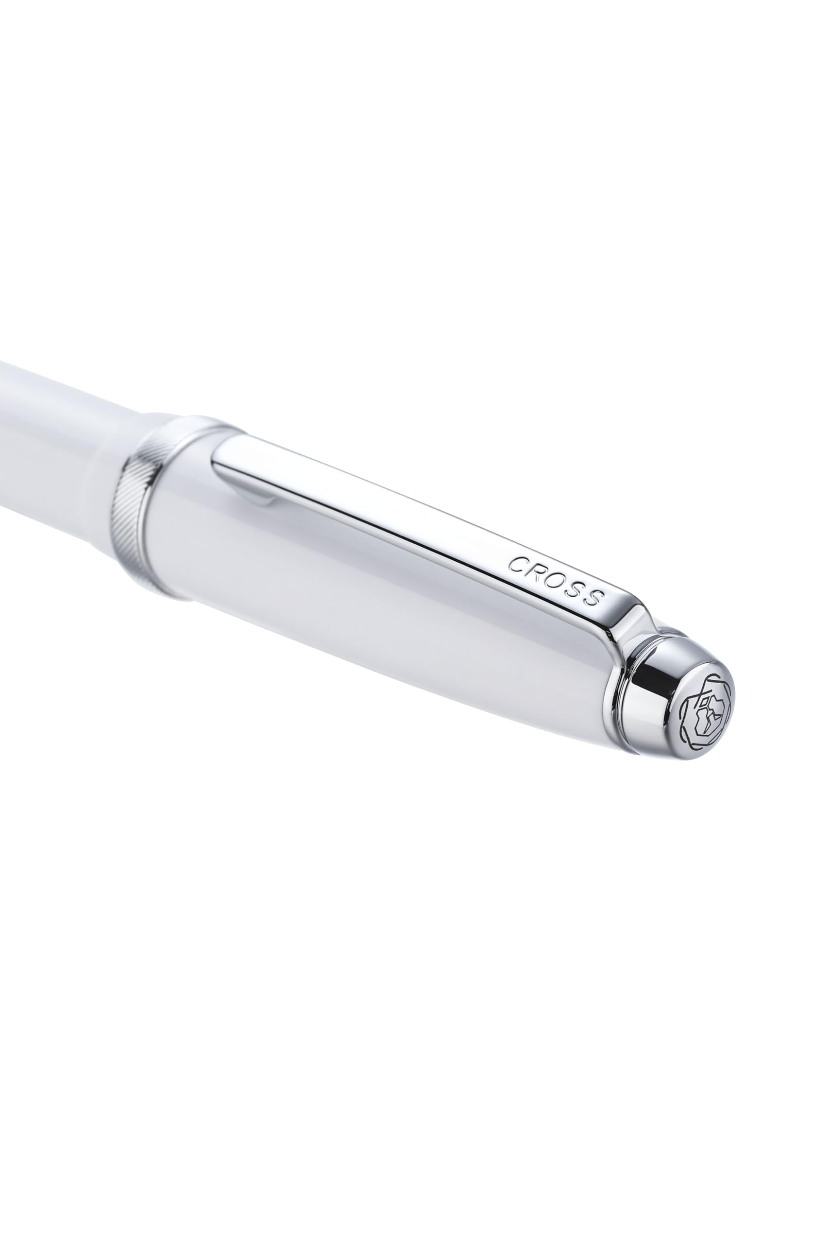 Lume Porcelain White with Polished Chrome Appointments Ballpoint Pen