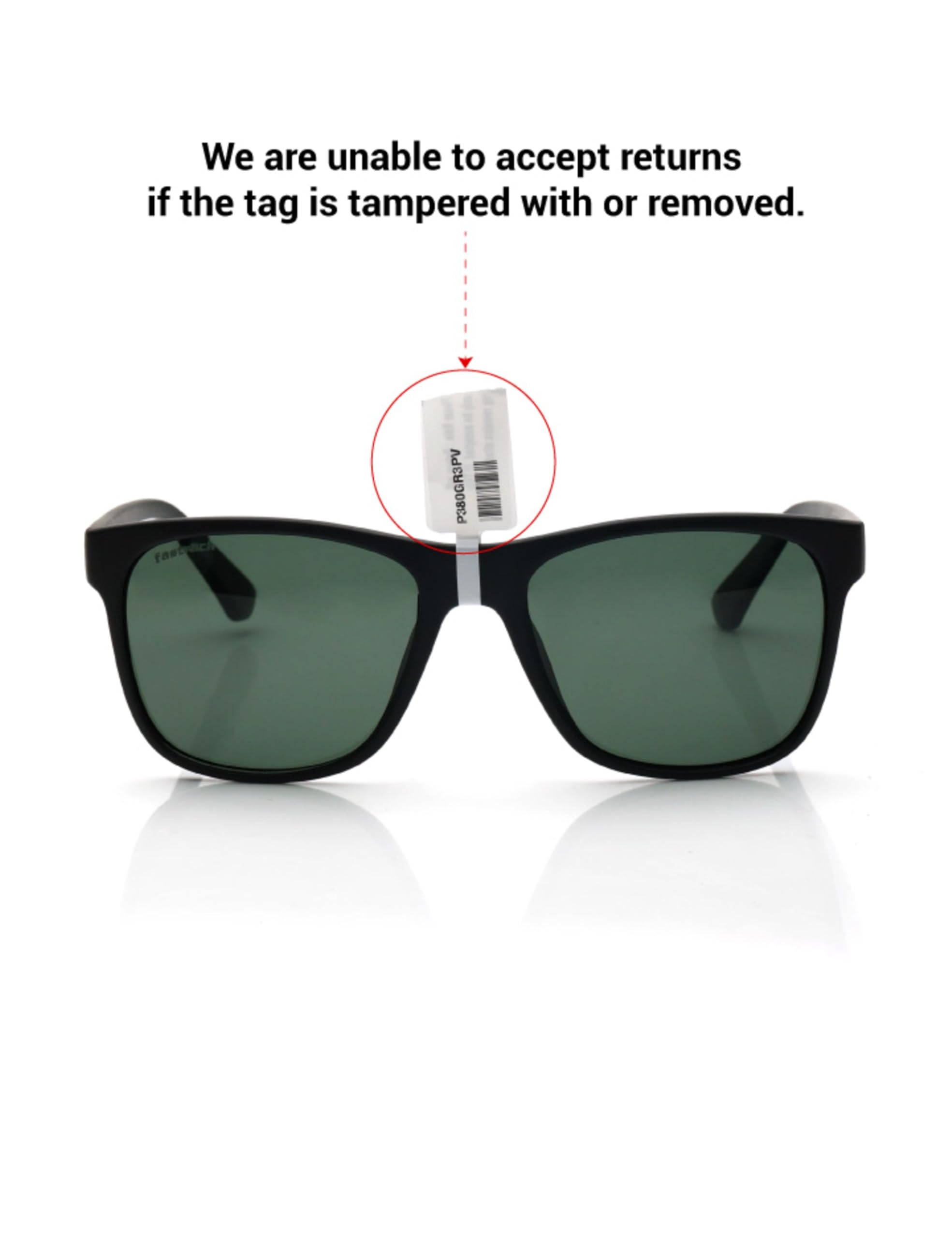 Fastrack Black Wayfarer *380 -390 UV protected Sunglasses for Men - Image 6