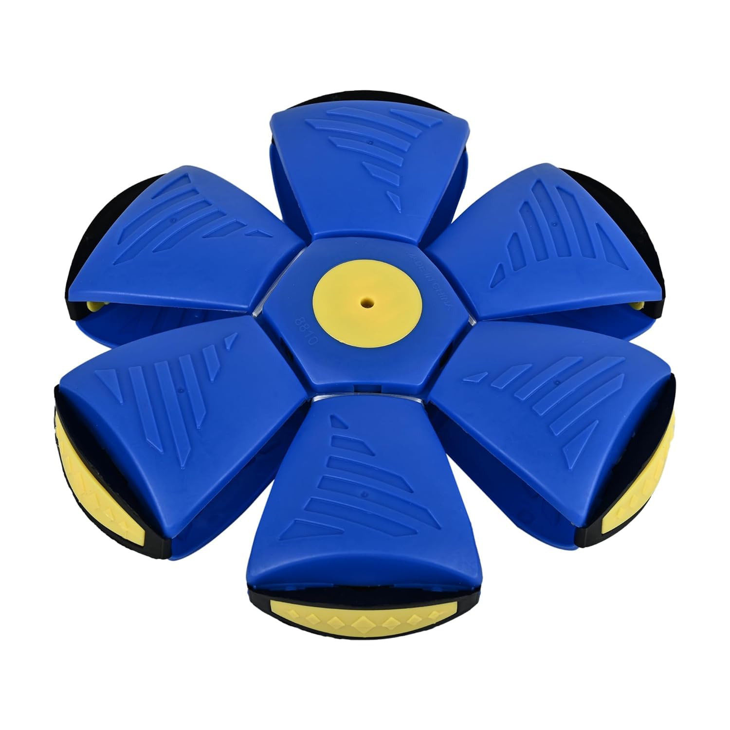 Furry Freak 2-in-1 UFO Magic Ball Dog Toy | Interactive Collapsible Flying Disc & Spring Ball for Dogs | Pop-Up Transforming Fetch Toy for Outdoor Training, Exercise & Playtime (Blue) - Image 4