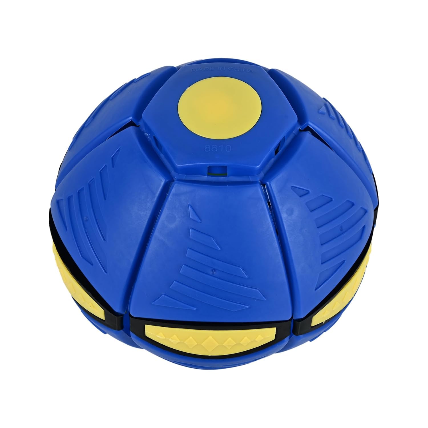 Furry Freak 2-in-1 UFO Magic Ball Dog Toy | Interactive Collapsible Flying Disc & Spring Ball for Dogs | Pop-Up Transforming Fetch Toy for Outdoor Training, Exercise & Playtime (Blue) - Image 3
