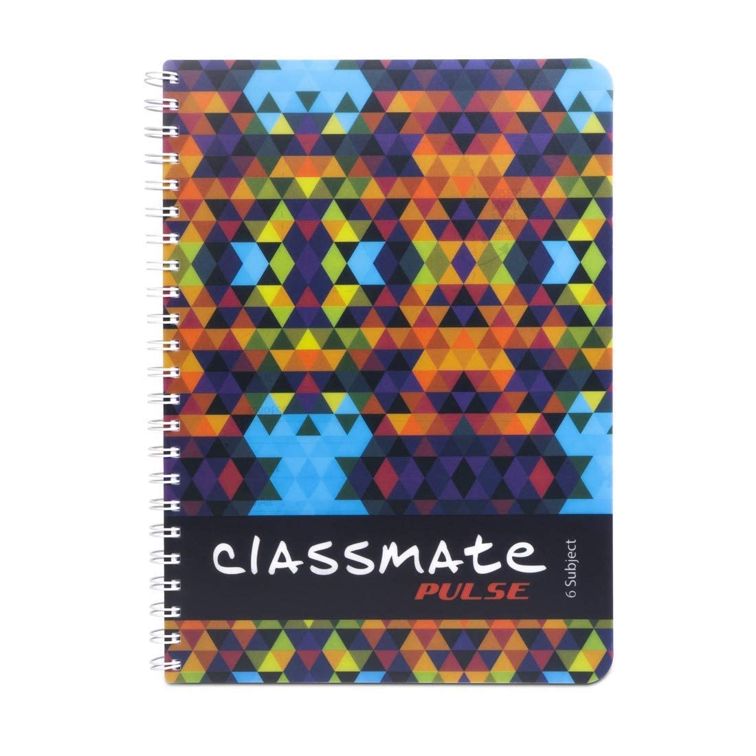 Classmate Pulse 6 Subject Spiral Notebook-Pack of 1|Single Line|400 Pages|A4-29.7cm x 21.0cm|Attractive Cover Designs|Soft Cover|Notebooks for College Students (Cover May Vary as per Availability) - Image 2