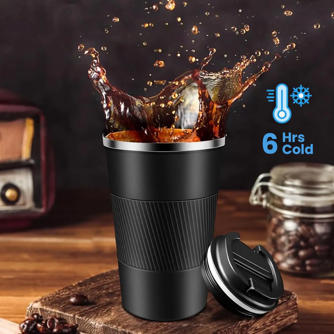 Personalized Coffee Tumbler with Name Customized Travel Mug with Lid, Coffee Mug for Men and Women, Valentine's Day Gifts, Corporate Gifts for Employee (Black 510ml) - Image 6