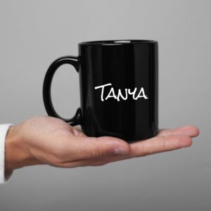 Black Name Mug – Customized Cup for Gift, Personalized Black Coffee Cup for Gift, Office Coffee Mug for Men and Women, Customised Coffee Mug with Name, Unique Printed Mug