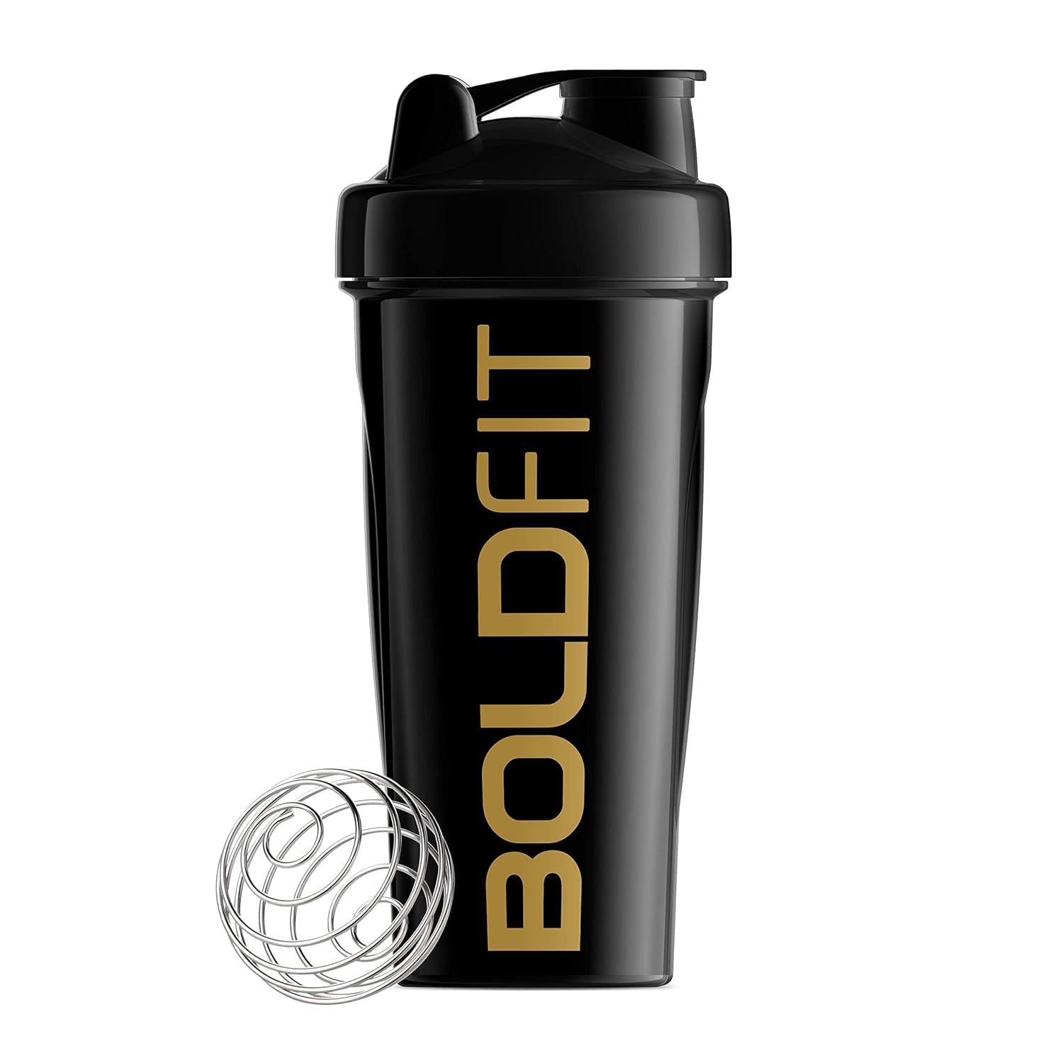 Boldfit Bold Gym Shaker Bottle 700ml, Bottles For Protein Shake 100% Leakproof Guarantee Protein Shaker/Sipper, Ideal For Protein, Pre Workout And BCAAs & Water BPA Free Material,Plastic,Black - Image 2