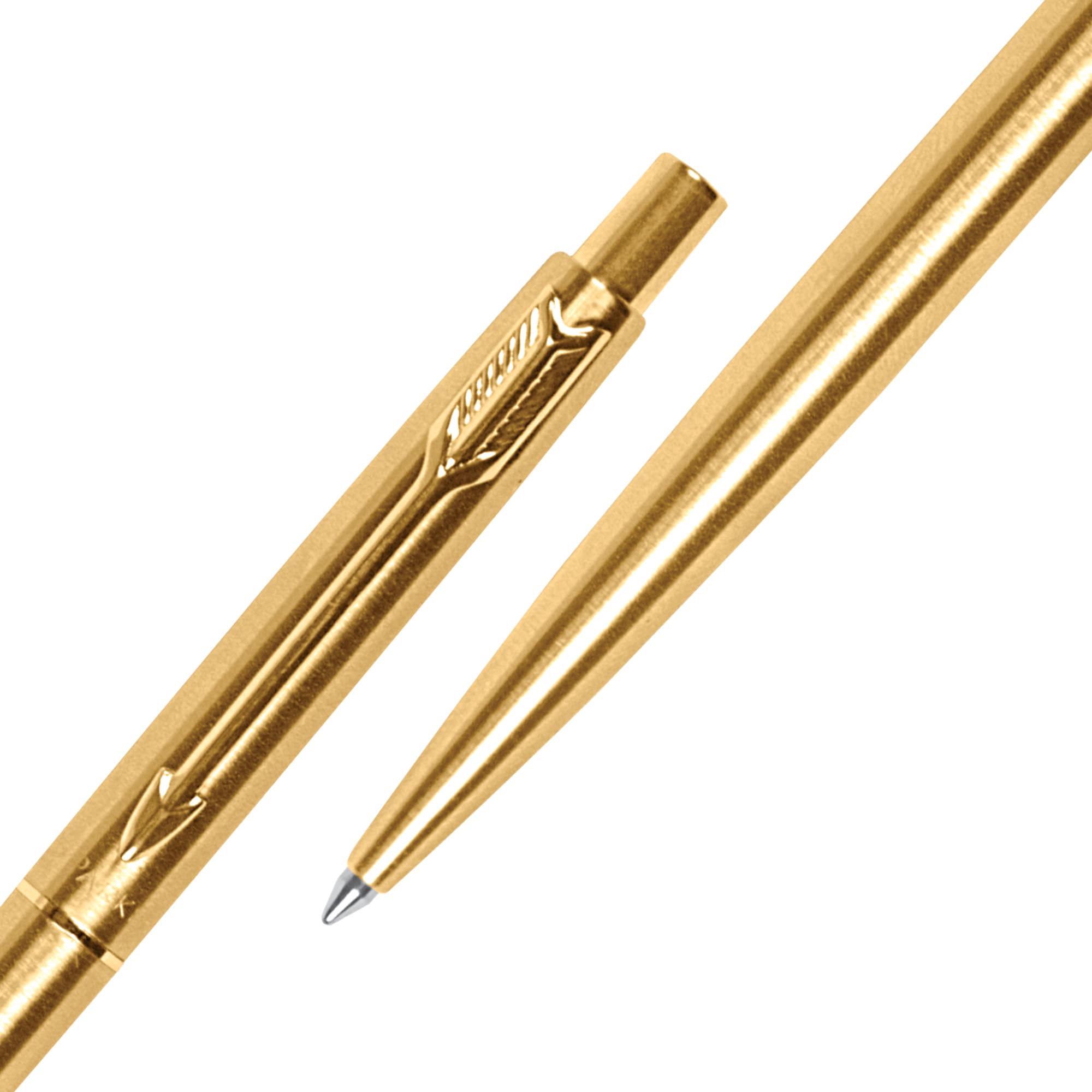 Parker Classic Gold Trim Ball Pen | Blue Ink | Ballpoint Pen for Smooth Writing | Iconic Parker Craftsmanship | Premium Gifting Choice - Image 5