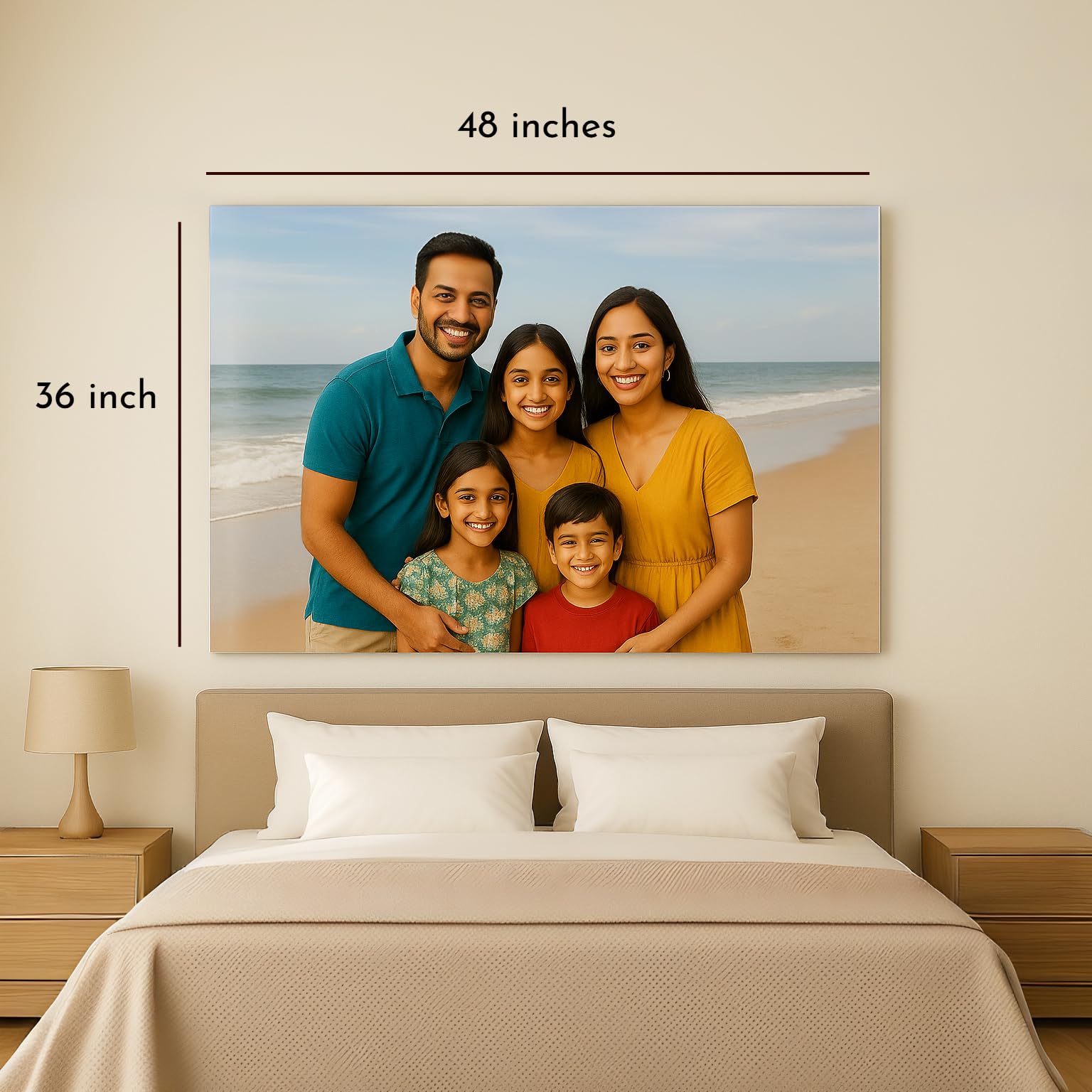 ZOCI VOCI Acrylic Photo Frame for Wall – Glass-Like Premium Display | Modern Wall Mounted Family & Portrait Photo Frame (Without LED, 36X48) - Image 4