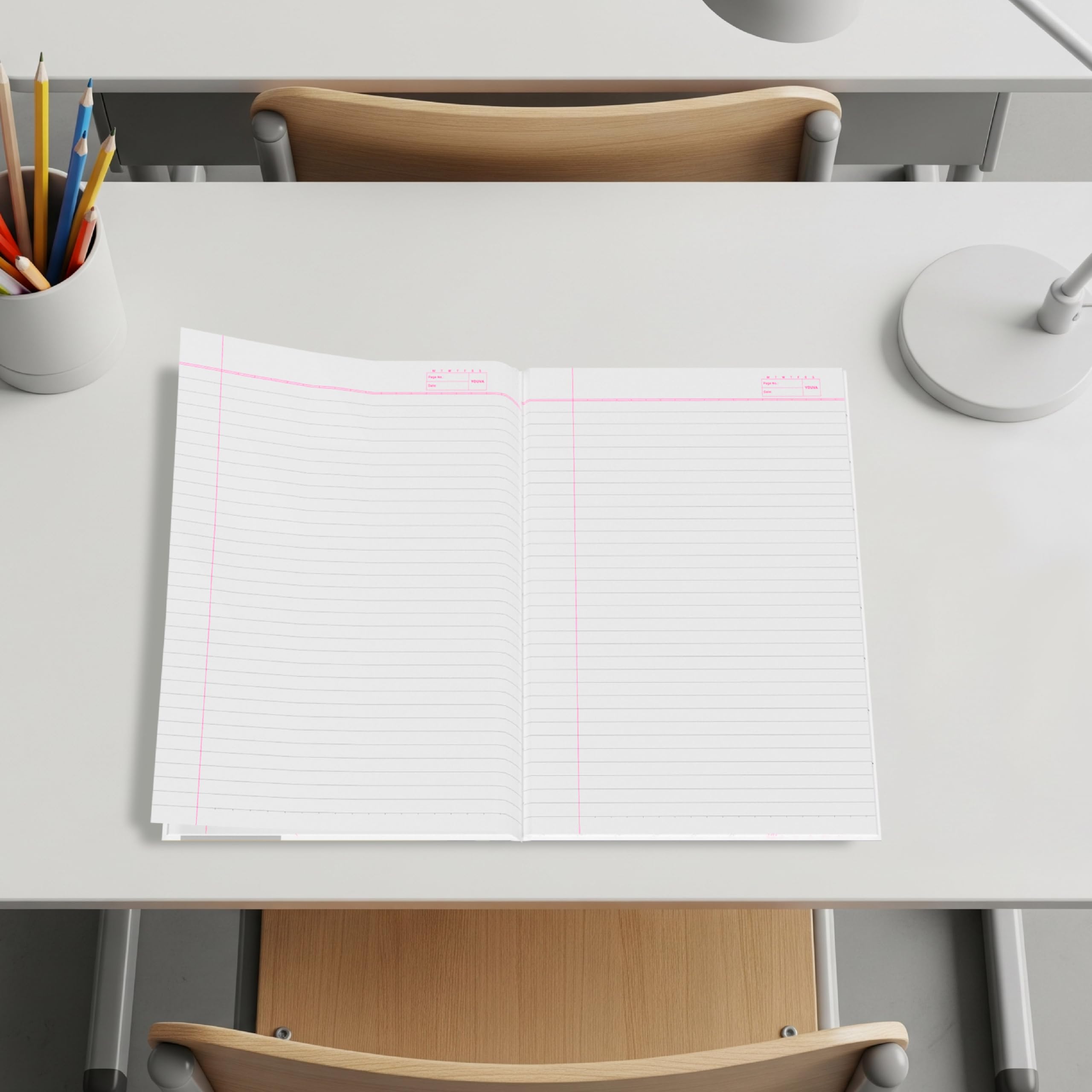 Navneet Youva | Soft Cover Long Notebook for Student | A4 Size (21cm X 29.7cm) | Single Line 172 Pages | Pack of 6 - Image 6