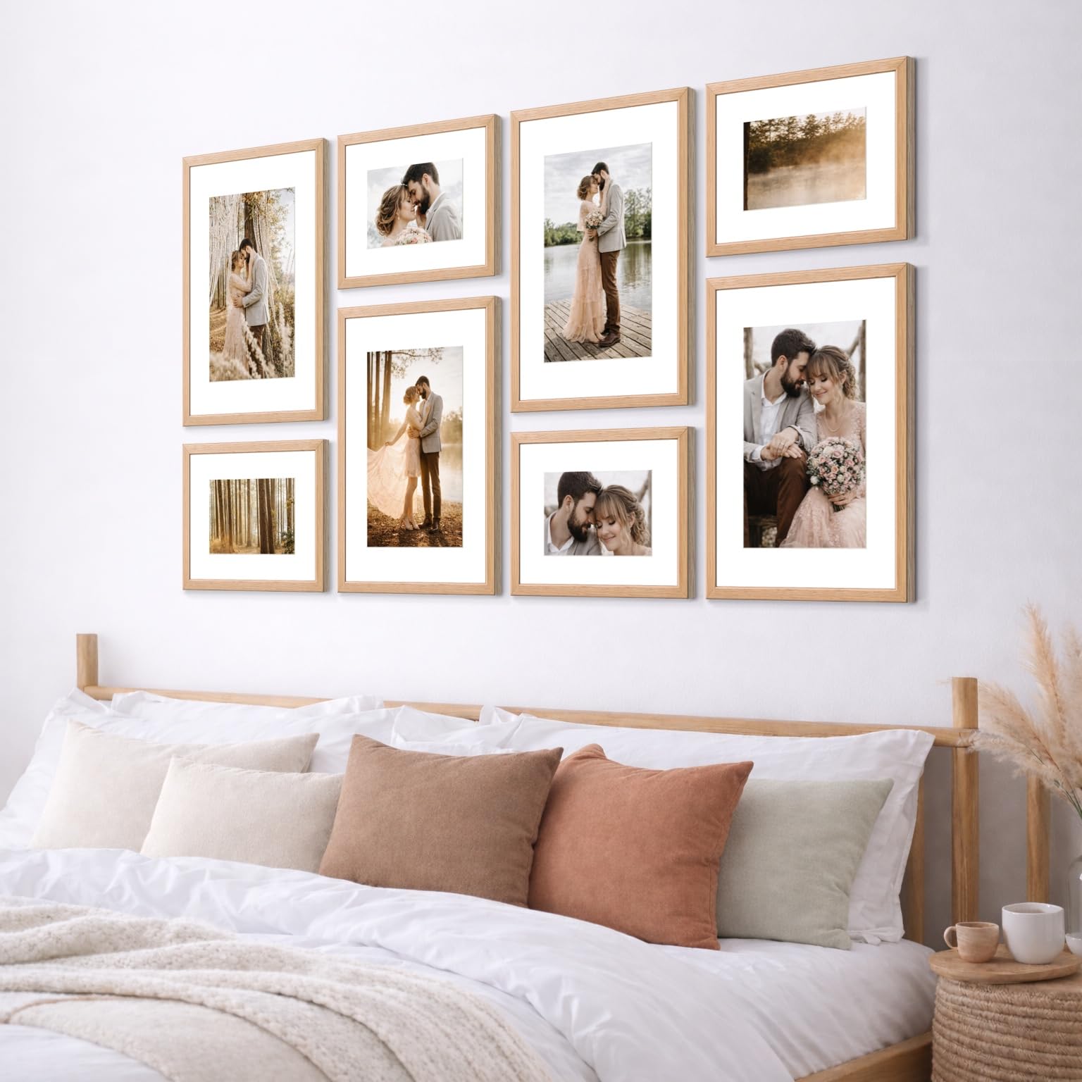 Inkspire Atelier Studio | Custom Personalized Photo Collage Framed Wall Art Painting Frames Set | Family Picture Frame Wall Decor Artwork for Living Room Bedroom | A3 + A4 Frame Combo Gallery Style | Personalized Home Decor Gift - Image 8