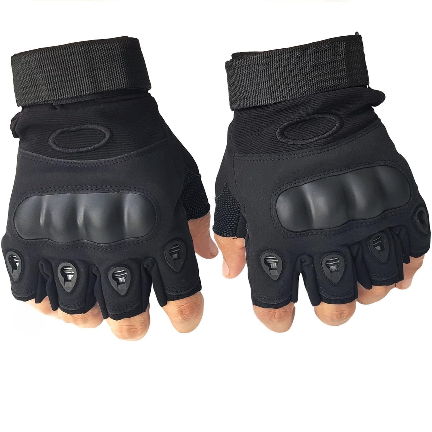 Aepigo Gym Gloves for Men Workout Unisex Cushion Hand Gloves for Gym for Men & Women for Cycling, Weightlifting, Workout Comfortable Fit Bike Riding, Cycling Handgloves Black - Image 2