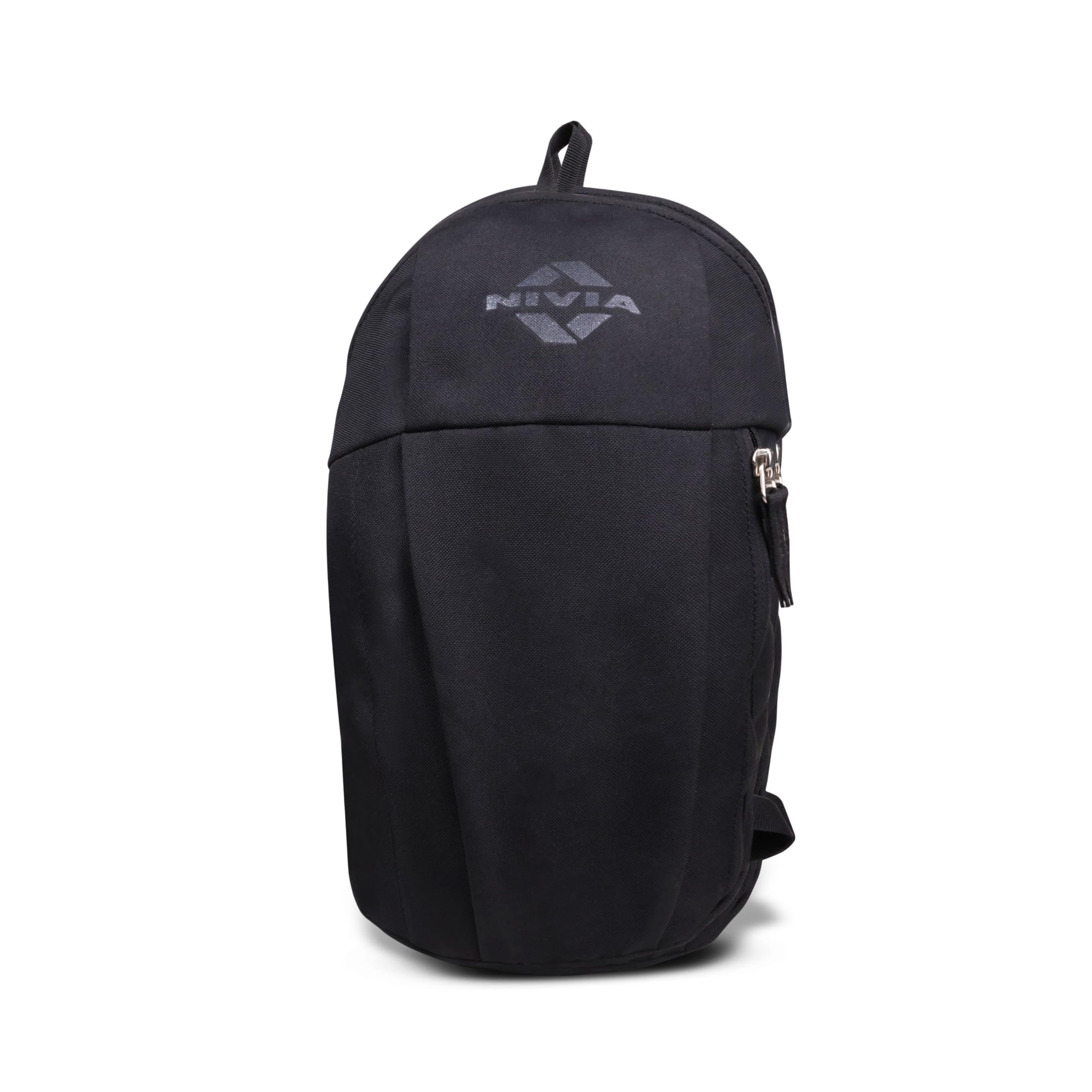 Nivia Pulse Junior 2.0 Backpack For Men & Women, Water-Resistant Sports Backpack, Lightweight, Durable 600D Polyester, Double-Zip Main Compartment & Secure Front Pocket, Capacity-10 Litres (Black) - Image 2