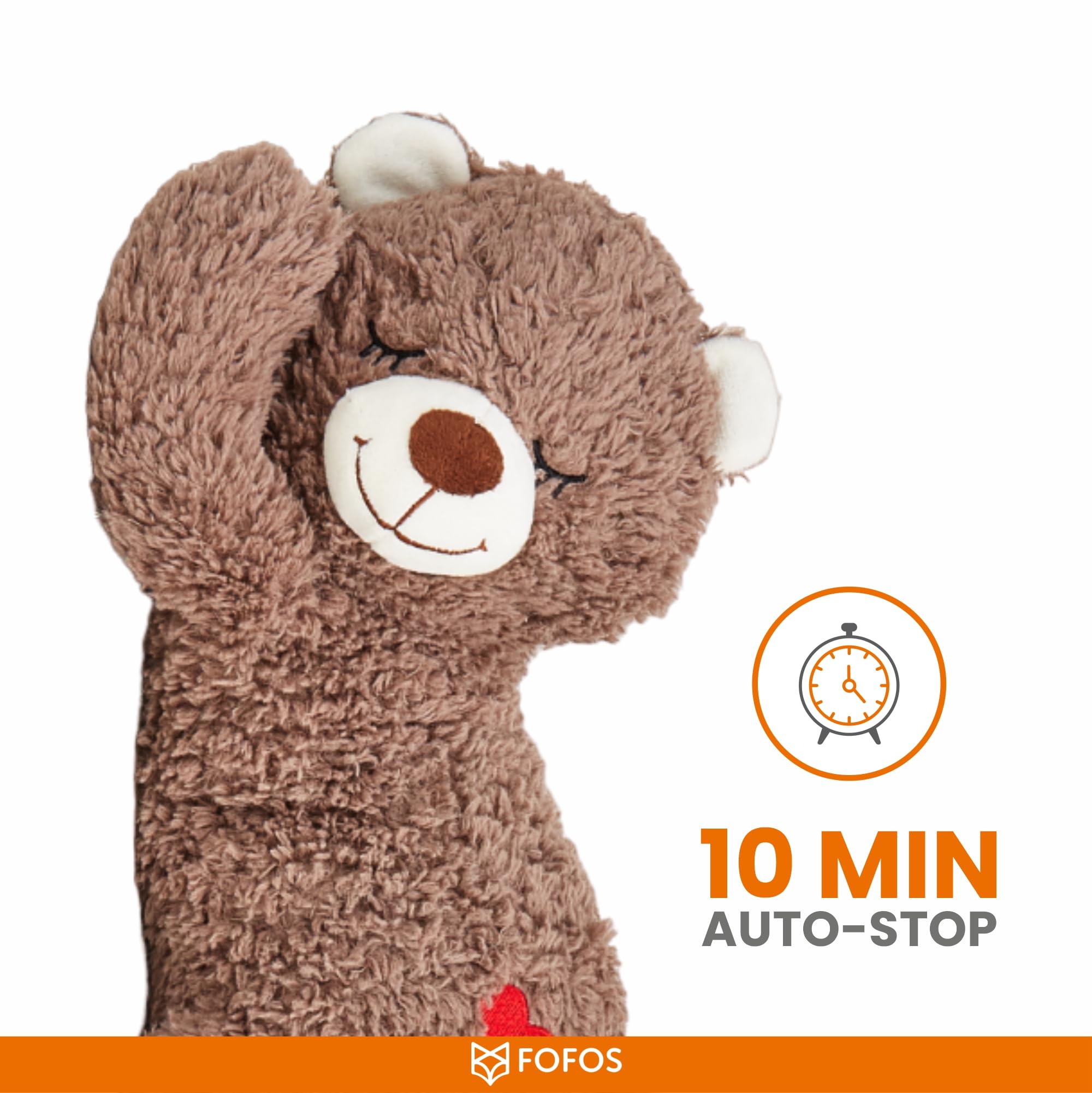 BarkButler x FOFOS Heartbeat Bear - Plush Toys for Dogs, Interactive Dog Toys for Medium Dogs (0-20kgs) - Brown - Image 6