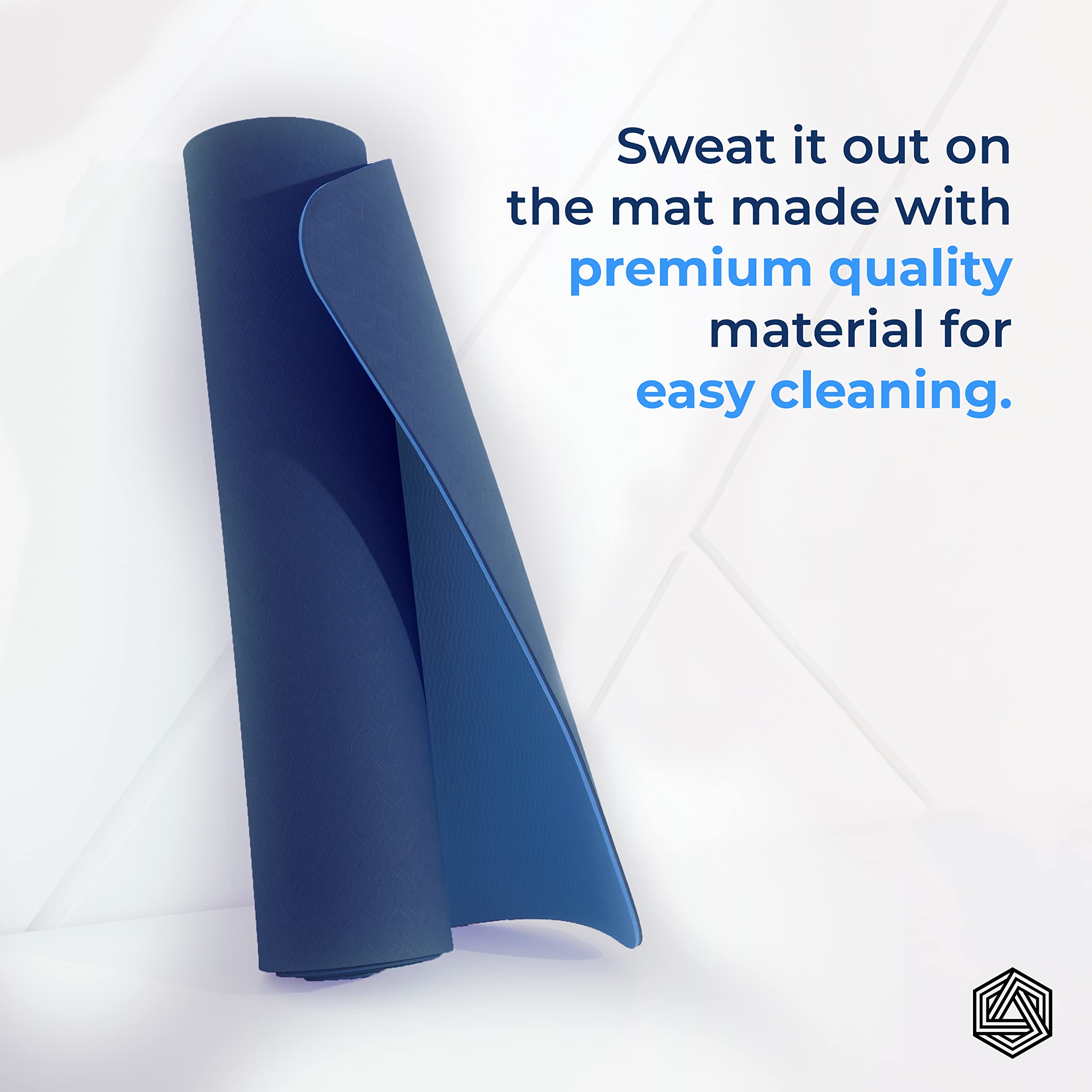 Boldfit Yoga Mat for Women and Men TPE Material Extra Thick Exercis for Men for Workout, Yoga, Fitness, Exercise Mat Anti Slip Mat,6mm Gym Mat - Image 4