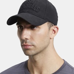 Jockey Men's CP31 Super Combed Cotton Rich Solid Cap with Adjustable Back Closure_Black_Free Size