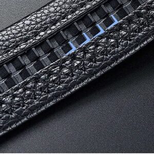 ZORO Men's Vegan Leather Belt for Men, Formal/Casual,Autolock,Black | Fit on up to 38 Inches Waist size (Black 51, 1)