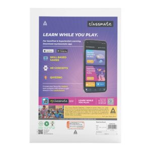 Classmate Long Notebook - 140 Pages, Single Line, 297mm x 210mm (Pack of 12)