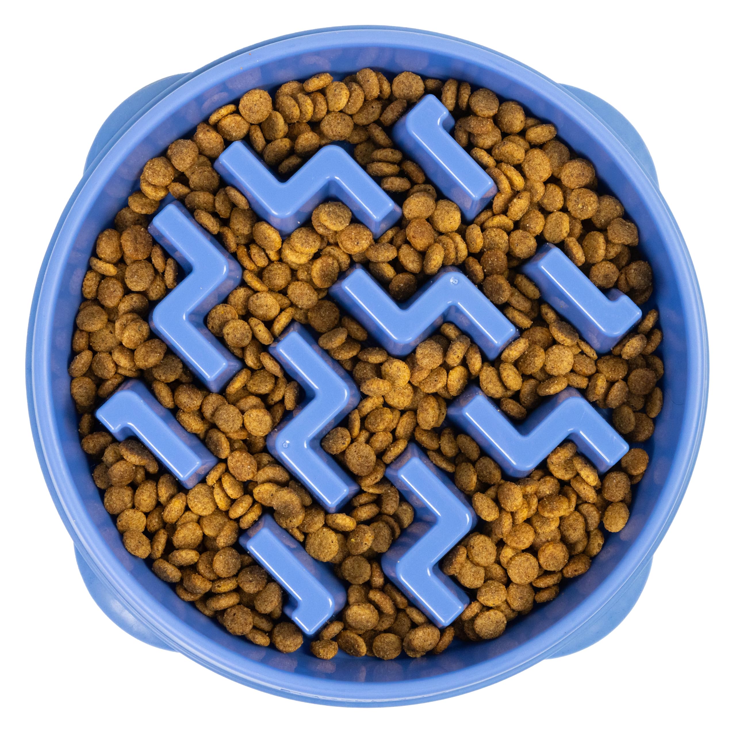 Outward Hound Fun Feeder Slo Bowl Large Blue | Slow Feeder Dog Bowl | Anti Gulping Bowl Reduces Bloat & Improves Digestion - Image 2
